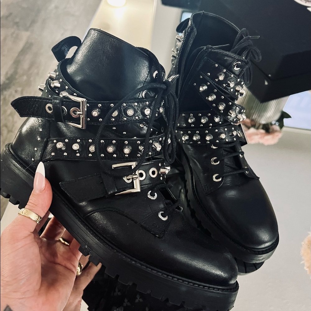 Zara Rhinestone Boots